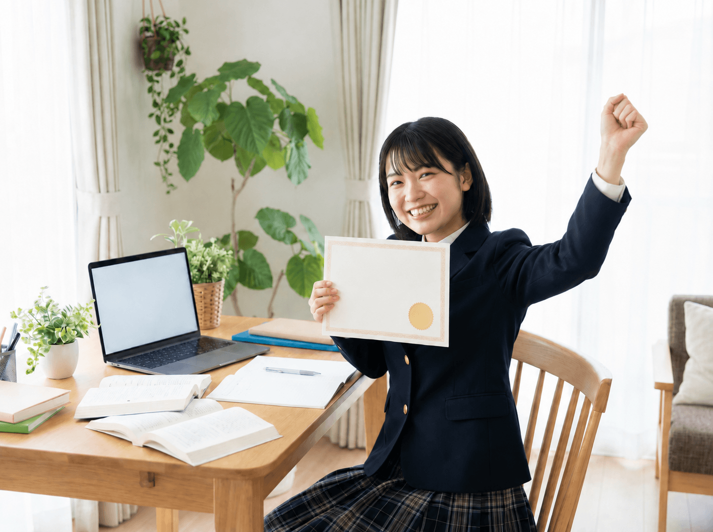 上智大学合格を喜ぶ受講生のイメージ